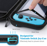 HEYSTOP Switch Case Compatible with Nintendo Switch, 12 in 1 Accessories kit with Carrying Case, Dockable Protective Case, HD Screen Protector and 6pcs Thumb Grips Caps