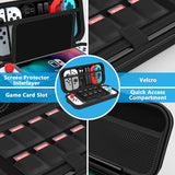 HEYSTOP Case for Nintendo Switch & OLED Model Protective Hard Portable Travel Carry Case Shell Pouch for Nintendo Switch Console and Accessories Nintendo Switch Oled Case,Switch Old Case