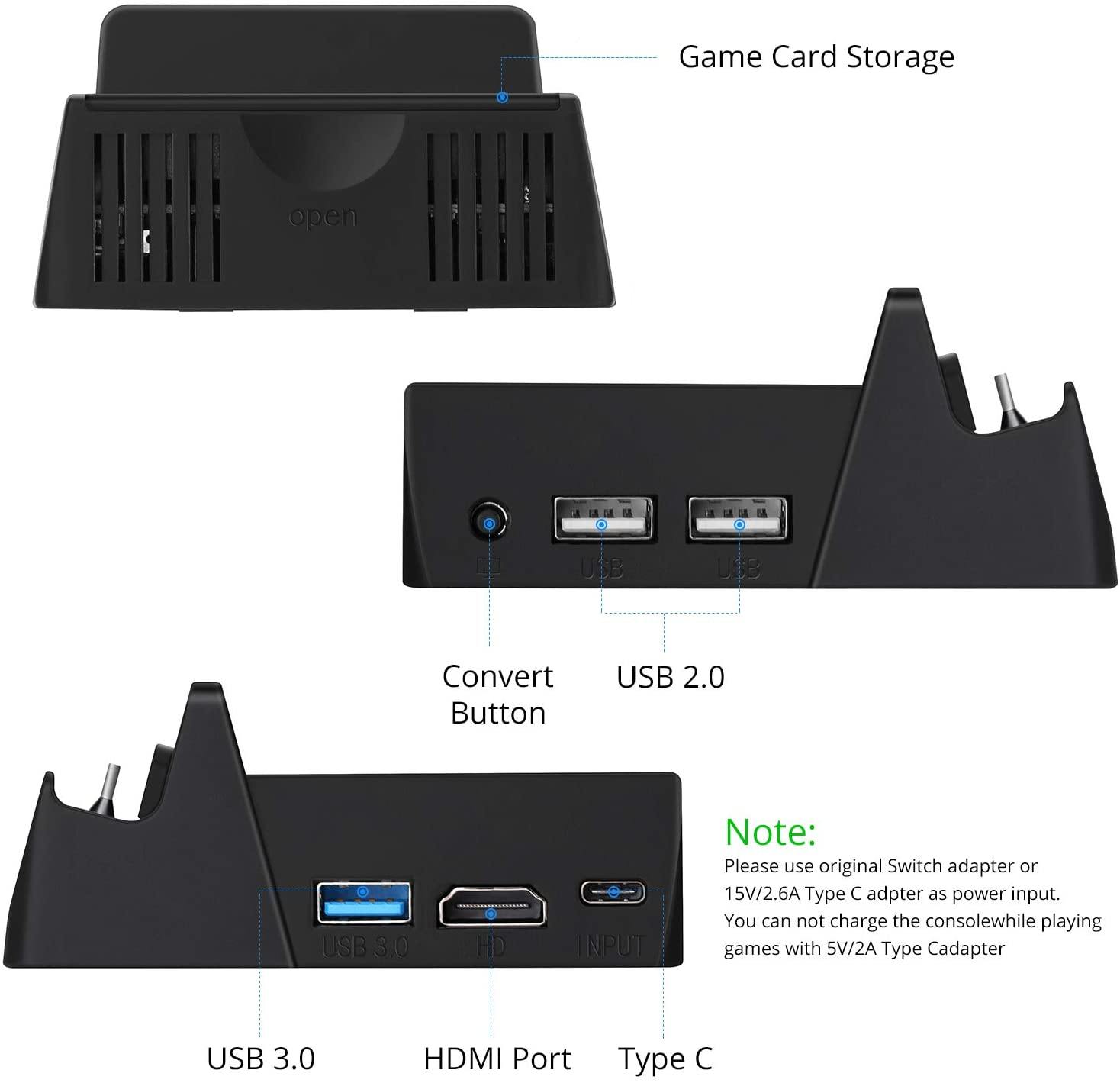 Dock for Nintendo Switch, Mini Charging Station with HDMI Cable - HeysTop Online