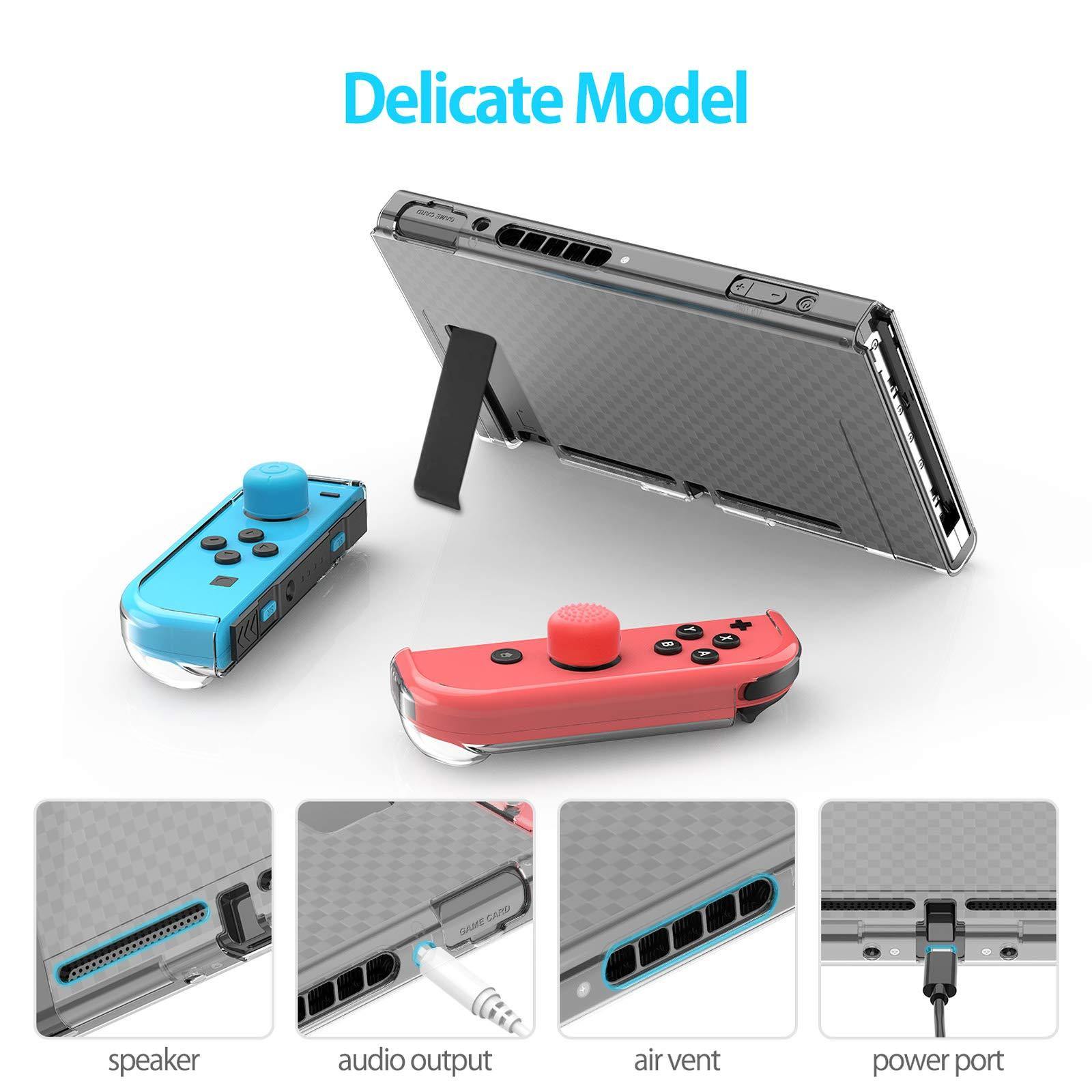 Dockable Clear Protective Case Cover for Nintendo Switch - HeysTop Online