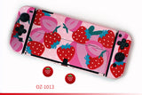 For Nintendo Switch OLED Console &amp; Joycons Protective Case PC Shell Ultra Slim Cover Dockable Lightweight Cute Pink Hard Skin