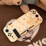 GeekShare Nintendo Switch Shell Mousse Bear Fairy League Cute Hard Cover Back Girp Shell Case For Nintendo Switch Game Console